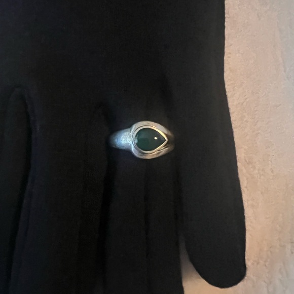 Vintage Sterling .925 Chalcedony Ring - Picture 6 of 8